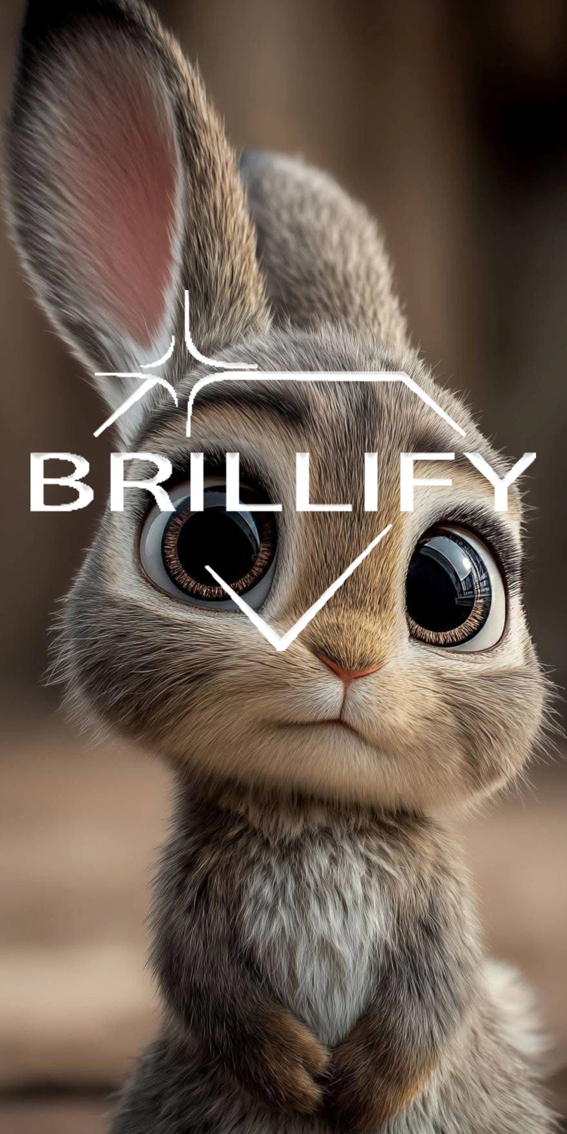 Diamond Painting mit realistischer Hase mit großen Augen in klarer Farbgestaltung