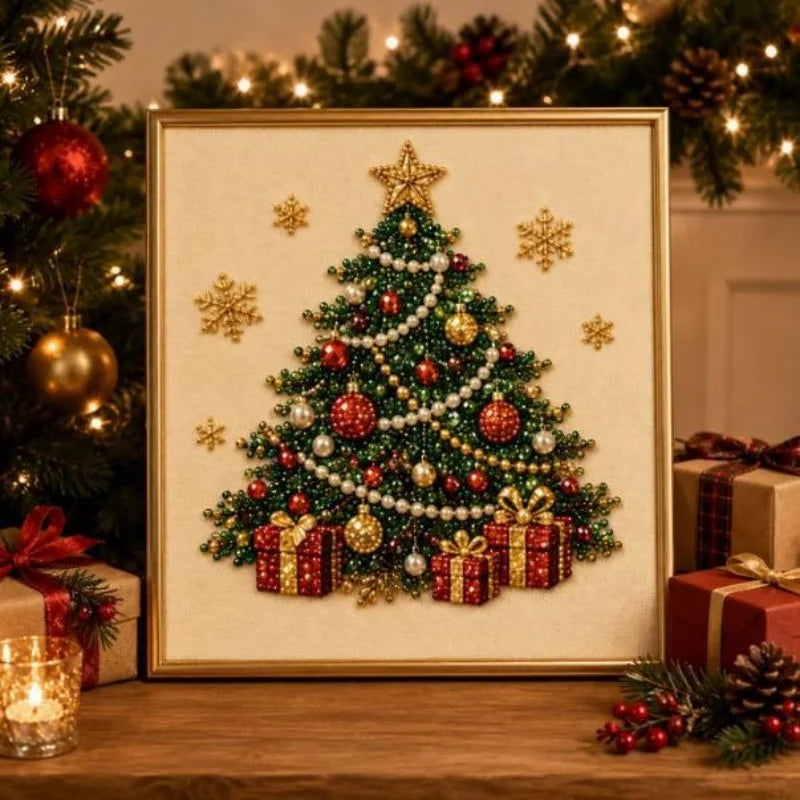 Diamond Painting Weihnachtsset mit Weihnachtsbaum