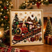 Diamond Painting Weihnachtsset mit Eisenbahn