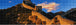 Diamond Painting der Chinesischen Mauer mit Berglandschaft und blauem Himmel. Mockup.