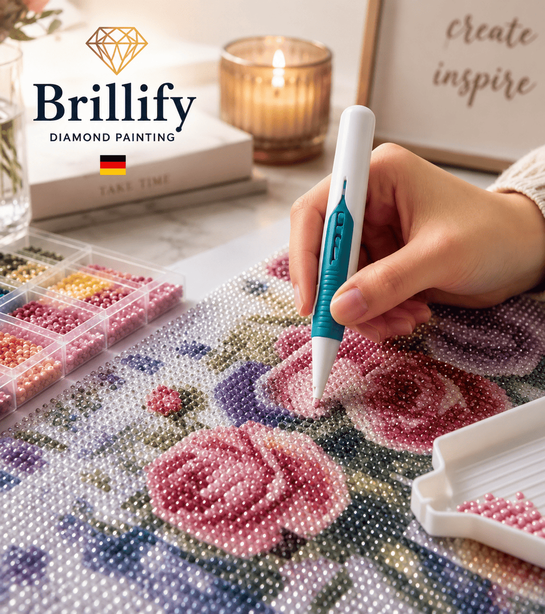 Diamond Painting Stift mit Ansaugfunktion Akku
