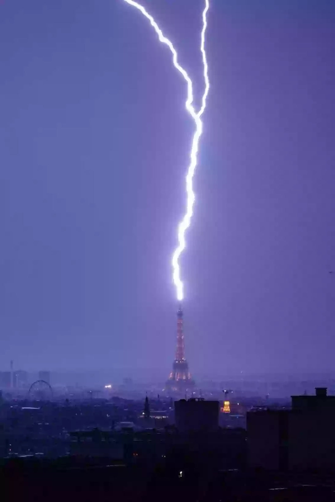 Eiffelturm bei Gewitter, Diamond Painting