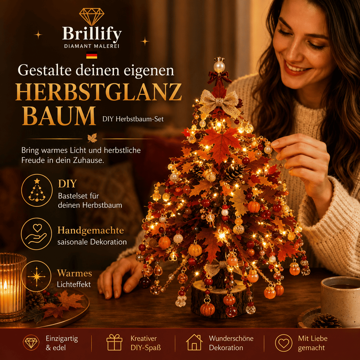DIY Perlen-Weihnachtsbaum-Set, Kristall-Weihnachts-Bastelset für Erwachsene, Ornament-Charms, Tischdekoration, Entspannendes Projekt, Weihnachtsgeschenk basteln