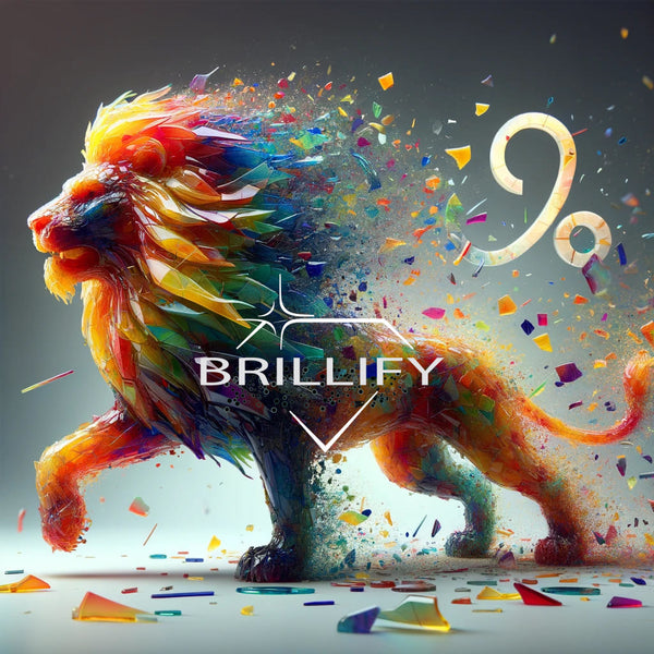 Diamond Painting Zodiac Sign Leo Color Chips Lion Motif