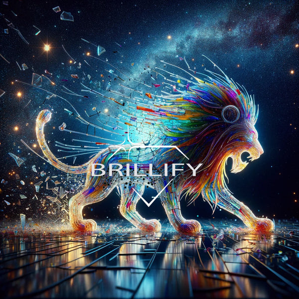 Diamond Painting Zodiac Sign Leo Galaxy Lion Motif