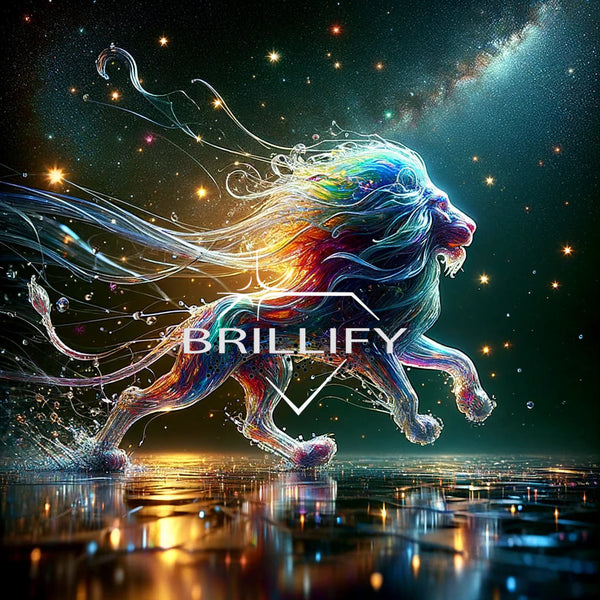 Diamond Painting Zodiac Sign Leo Crystal Galaxy Motif