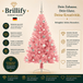 Rosa Weihnachtsbaum mit funkelnden Perlen und LED-Lichtern – kreative Weihnachtsdekoration von Brillify
