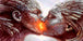 Diamond Painting eines sich küssenden Paares mit leuchtenden Lavarissen in den Gesichtern.
