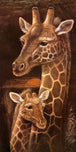 Diamond Painting mit einer Giraffenmutter und ihrem Jungtier als realistisches Tierportrait.

