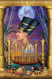 Diamond Painting mit Königin Nofretete, blauer Krone, Vollmond und ägyptischer Tempelszene.
