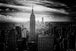 Diamond Painting mit New Yorker Skyline und Empire State Building in Schwarz-Weiß.
