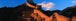 Diamond Painting der Chinesischen Mauer mit Berglandschaft und blauem Himmel.